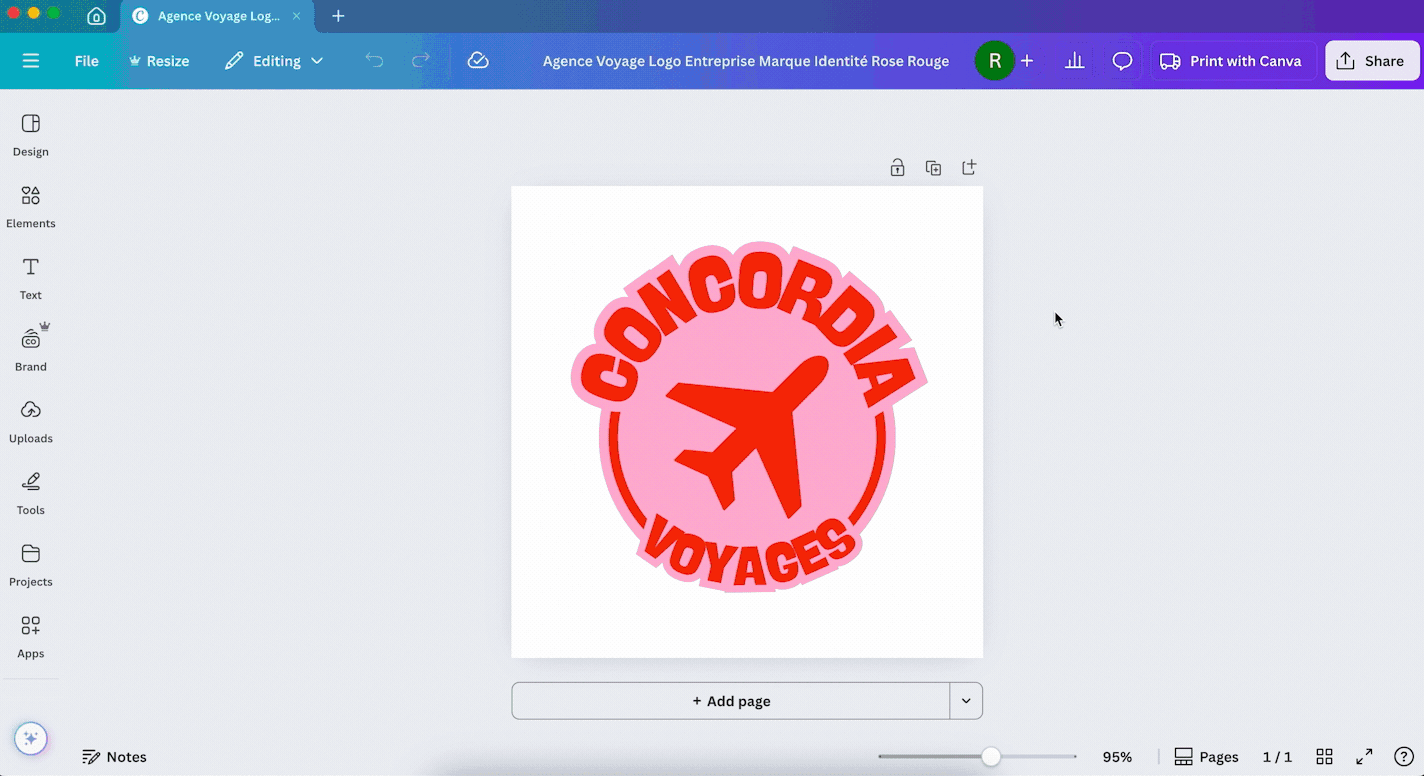 Create an online radio logo with Canva